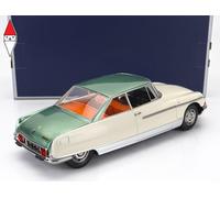 MODELLINO AUTO STATICO DIECAST CITROEN DS21 LE LEMAN 1968 IVORY VERDE SCALA 1/18