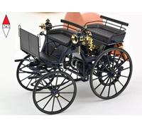 NOREV 1/18 DAIMLER HD MOTORIZED CARRIAGE 1886 BLU MODELLINO AUTO EPOCA STATICO