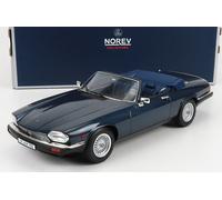 MODELLINO AUTO STATICO DIECAST JAGUAR XJ-S CABRIOLET 1988 BLU SCALA 1/18