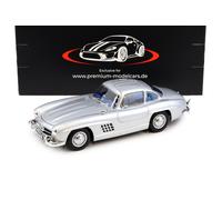 1:18 Norev Mercedes 300 SL Flügeltürer Gullwing 1954 Argento/ Blu Interno - Lim