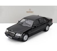 Norev Modellino auto Mercedes S600 S-Class W140 1997 1:18 Nero Obsidiano Metallico
