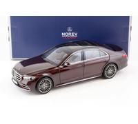 1:18 NOREV Mercedes CLASSE S Amg-Linea Berlina 2021 Dark Rosso Metallico 183804