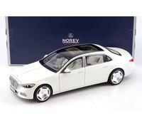 1:18 Norev Mercedes Maybach S-Class S680 4MATIC Limousine 2021 Bianco Diamante