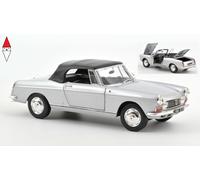 1967 Peugeot 404 Convertible Plateado 1:18 Norev 184835