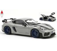 Porsche Cayman GT4 RS Weissach Package 2023 Kreide Grigio Modellino 1:18 Norev