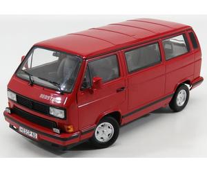1/18 NOREV - VOLKSWAGEN - T3 MULTIVAN MINIBUS RED STAR 1992 188542