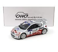 1:18 OTTO Mobile OT1085 Peugeot 206 WRC #3 Tour De Corse 2002 Panizzi