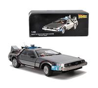 1 18 Parte 3 Macchina Del Tempo Per DeLorean DMC-12 Pressofuso In Lega Modello Di Auto Giocattolo Veicolo Da Collezione