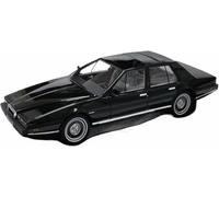 1:18 per Aston Martin Lagonda 1986 Sedan Scala Metallo Cast Tema Decorato Auto modello Nero