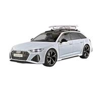 1 18 Per Audi RS6 Avant Station Wagon Modellino Pressofuso In Lega Per Auto Raccogli Ornamenti Decorativi Giocattoli Metal Vehicles non RC(White)