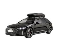 1 18 Per Audi RS6 Avant Station Wagon Modellino Pressofuso In Lega Per Auto Raccogli Ornamenti Decorativi Giocattoli Metal Vehicles non RC(Nero)