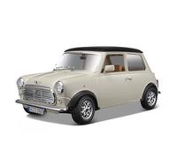 1 18 Per BMW MINI Cooper 1969 Modello di auto in lega Mini d'epoca Collezione di emulazione Giocattolo da scrivania decorato Modelli beige