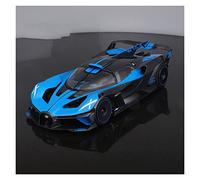 1 18 Per Bugatti Bolide Simulazione In Scala Di Metallo Modello Di Auto Da Corsa Veicolo Statico Ornamento Da Collezione Giocattoli Metal Vehicles non RC(Blu)