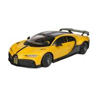 1 18 Per Bugatti Chiron Pur Race Toy Vehicle Sound And Light Collezionabili Regalo Di Compleanno Giocattoli Metal Vehicles non RC(Yellow)