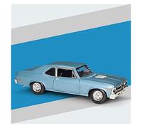 1 18 Per Chevrolet 1970 Nova SS In Lega Modello Di Auto Diecast Giocattolo Di Simulazione Collezioni Di Veicoli Regalo(Blu)