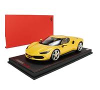 1:18 Per Ferrari Ferrari 296 GTB Coupé Gialla Modello Di Auto In Resina Kit Giocattolo Regalo Di Festa Collezione Hobby Macchinine Mini Auto