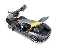 1 18 Per Ferrari Monza Sp1 Pressofuso In Lega Modello Di Simulazione Auto Statica Ornamento Uomini Regalo Argento Giocattoli Metal Vehicles non RC