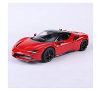 1 18 Per Ferrari SF90 Stradale Statico In Metallo Pressofuso Super Sports Car Model Simulazione Ornamento Da Collezione Giocattoli Metal Vehicles non RC