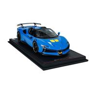 1:18 Per Ferrari SF90XX Stradale Roadster FEO41B Resina Modello Auto Ornamento Veicolo Giocattolo Regalo Macchinine Mini Auto(Blu)