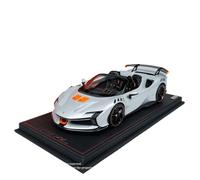 1:18 Per Ferrari SF90XX Stradale Roadster FEO41B Resina Modello Auto Ornamento Veicolo Giocattolo Regalo Macchinine Mini Auto(Argento)