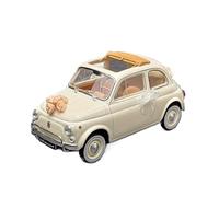 1:18 Per Fiat 500 L 1968 Modello Di Auto In Lega Pressofusa In Metallo Veicolo Da Esposizione Statica(White)
