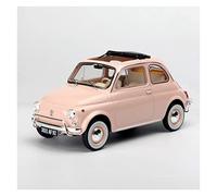 1 18 Per Fiat 500L 1968 Statico In Metallo Pressofuso Modello Di Auto Simulazione Da Collezione Ornamento Display Giocattoli Metal Vehicles non RC(Rosa)