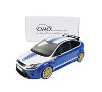 1 18 Per Ford FOCUS MK2 RS 2010 Blu/Bianco Resina Modello Auto Giocattolo Kit Regalo Per Le Feste Hobby Collezione Giocattoli Metal Vehicles non RC