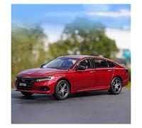 1 18 Per Honda Accord 2022 Modello Di Auto In Lega Die-cast Simulazione Del Veicolo Souvenir Da Collezione Per Adulti Giocattoli Metal Vehicles non RC(Rosso)