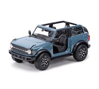 1 18 Per Il 2021 Ford Bronco Badlands Altamente Simulato Modello Di Auto Giocattolo Per Bambini Decorazione Della Casa Macchinine Mini Auto(Blu)