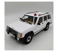 1 18 Per Jeep Cherokee Classic White Offroad Vehicle Police Car Lega Model Collection Show Macchinine Mini Auto