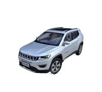 1 18 Per JEEP COMPASS 2017 SUV Modello Di Auto In Lega Collezione Decorazioni Da Tavolo(Argento)