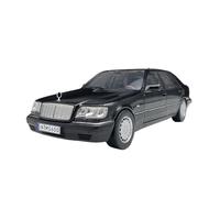 1:18 Per La Collezione Di Modelli Di Auto In Lega Classica S600 W140 Tiger Head Del 1990 Ornamento Di Simulazione Macchinine Mini Auto(Black)