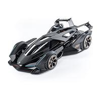 1 18 Per Lambo V12 Vision Gran Turismo Black Sports Car Giocattoli Per Bambini In Lega Di Alta Imitazione Macchinine Mini Auto(Nero)