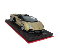 1 18 Per Lamborghini LP780-4 Convertible Champagne Gold Coupe Resina Modello Auto Giocattolo Kit Regalo Di Festa Giocattoli Metal Vehicles non RC
