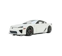 1:18 Per Lexus White Plain Carbon Top + Red Interior Alloy Car Model Kit Toy Car Regalo Per Le Feste Hobby Collection Macchinine Mini Auto