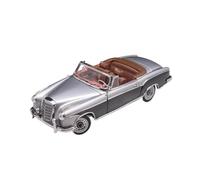 1:18 Per Mercedes-Benz Sun Star 220 SE Nero Argento Doppia Simulazione Metallo Auto Collezione Decorazione Macchinine Mini Auto