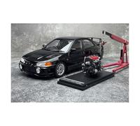 1:18 Per Mitsubishi EVO 4a Generazione Lancer IV Evolution Lega Modello Auto Completamente Aperto Collezione Per Adulti Decorativi Da Collezione(Black)