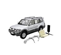 1:18 Per Mitsubishi Pajero V73 In Lega Completamente Aperta Modello Di Auto Casa Espositore Ornamenti Veicolo(Silver)