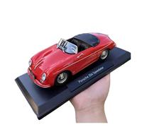 1:18 per Porsche 356 Coupé 1954 modello auto statica lega pressofusa collezione decorazioni per la casa(Red)