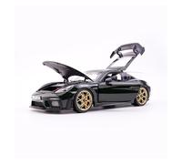 1:18 Per Porsche GT4RS Cayman Modello Di Auto Completamente Aperta In Lega Ornamento Natalizio Verde Veicolo Da Collezione