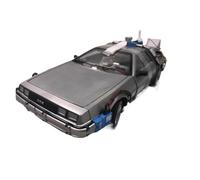 1 18 Per Ritorno Al Futuro Macchina Del Tempo Mini Simulazione Ad Alto Dettaglio Mini Collezione Di Modelli Di Auto In Lega