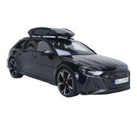 1:18 Per RS6 Modello Auto C8 Black Knight Più Box Da Tetto Modello Auto In Lega Giocattolo Auto Regalo Collezione Macchinine Mini Auto
