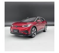 1 18 Per SAIC Volkswagen ID.4X SUV Versione Leggera Simulazione Modello Auto In Lega Zinco Per Regalo Natale Per Ragazzi(Rosso)