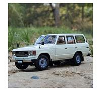 1 18 Per TOYOTA LAND CRUISER LC60 In Lega Modello Di Auto Fuoristrada Die-cast Simulazione Del Veicolo Souvenir Da Collezione(White)