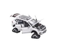 1:18 Per Volkswagen Touareg Snow Edition Modello Auto In Lega Completamente Aperta Bianca Per La Decorazione Della Scena Decorativi Da Collezione(White1)