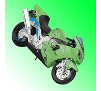 1:18 Pressofusione Modello Di Moto In Lega Collezione Hobby Giocattolo Regalo Da Corsa Decorazione Per Kawasaki Per Ninja ZX-12R