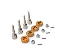 1/18 RC Auto Albero Motore In Metallo Perno Ruota Tazza Con Adattatore Esagonale Ruota Da 12mm Compatibile Con I Modelli A949 A959 A959-B A969 A979 K929 Parti di Aggiornamento(Yellow)