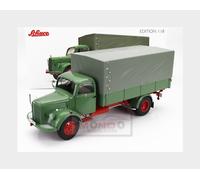 1:18 SCHUCO Mercedes Benz L3500 Truck Telonato 1950 Blue Grey 450050100