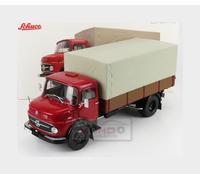 1:18 SCHUCO Mercedes Benz L911 Truck Telonato 1966 Red 450016400