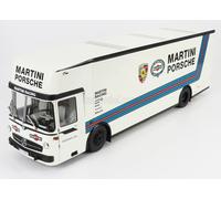 1/18 SCHUCO - MERCEDES BENZ - O317 TRUCK CAR TRANSPORTER PORSCHE 450032400